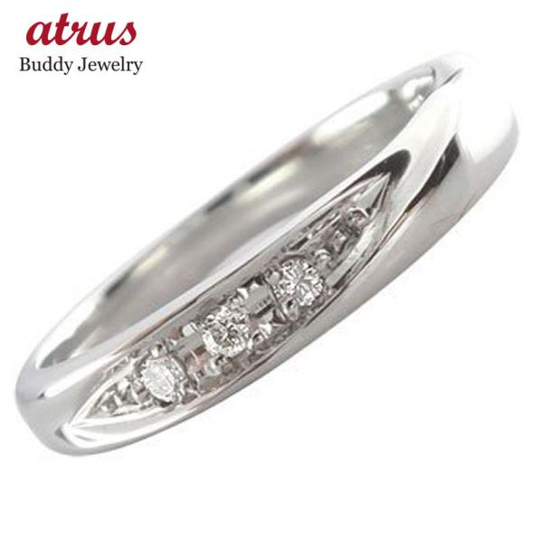 プラチナリング シンプル 婚約指輪 ダイヤ 安い ダイヤモンド pt900 指輪 リング レディース...