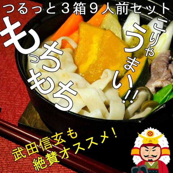 山梨のお土産　名物　ほうとう　３食　３箱セット 山梨名産 セール SALE