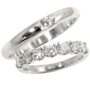 マリッジリング プラチナ 結婚指輪 ペアリング ハーフエタニ...