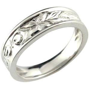 プラチナ 指輪 pt950 ハワイアン 婚約指輪 安い シンプル ハワイアンリング エンゲージリング...
