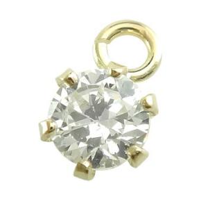 18金 ピアス パーツ ダイヤモンド 一粒 片耳 ダイヤ 0.10ct ゴールド 18k イエローゴールドk18 レディース 送料無料 セール SALE｜atrusyume