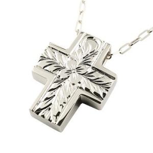 ハワイアンジュエリー ネックレス トップ メンズ ハワイアン クロス シルバー925 ペンダント 十...