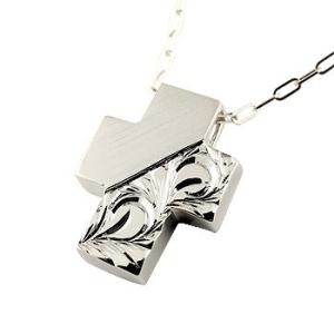 ハワイアンジュエリー ネックレス トップ メンズ ハワイアン クロス シルバー925 ペンダント 十...