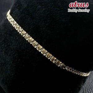 ブレスレット k18 18金 メンズ 18金 イエローゴールドk18 幅広 麻の葉 模様 和柄 切子 和彫り 和モダン 喜平 キヘイ k18 コントラッド 東京 CONTRAD TOKYO 人気