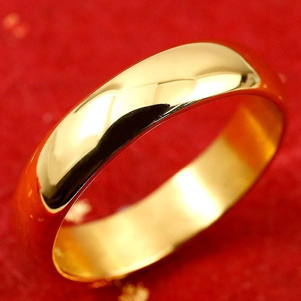 24金 リング 純金 指輪 ゴールド レディース 太め ゴールド 24k k24 幅広 ピンキーリン...