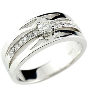 メンズリング 透かし ダイヤモンド リング ホワイトゴールドk18 ピンキーリング 18金 指輪 指輪 ダイヤ 送料無料 人気 セール SALE