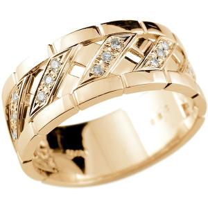 メンズリング ダイヤモンド リング ピンクゴールドk18 ピンキーリング 18金 指輪 指輪 ダイヤ 送料無料 人気 セール SALE｜atrusyume