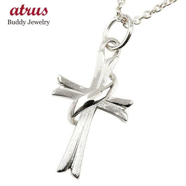 プラチナ ペンダントトップ メンズ クロス 十字架 シンプル pt900 男性 地金 宙 つや消し ...