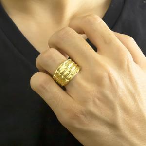 18金 リング メンズ ゴールド 指輪 18k...の詳細画像4