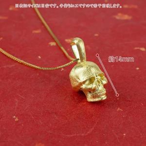 24金 ネックレス 純金 メンズ スカル ドク...の詳細画像3