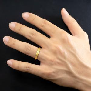 純金 24金 ペアリング ペア 2本セット 鍛...の詳細画像4