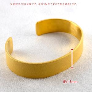 24金 バングル ブレスレット 純金 鍛造 造...の詳細画像2