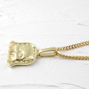 喜平 トップ 18金 ネックレス メンズ 猫 ...の詳細画像1