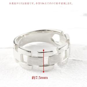 ペアリング ペア 結婚指輪 プラチナ 幅広 透...の詳細画像3