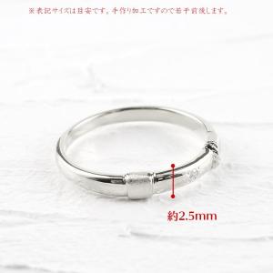 プラチナ ペアリング 2本セット 結婚指輪 浮...の詳細画像4