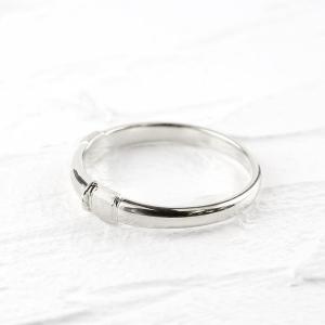 シルバー ネックレス リング ダイヤモンド 浮...の詳細画像1