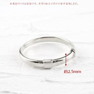 シルバー ネックレス リング ダイヤモンド 浮...の詳細画像3