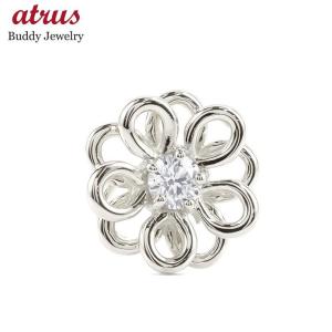 純金 ピアス メンズ 片耳 24金 ユリの紋章 スタッドピアス ポスト