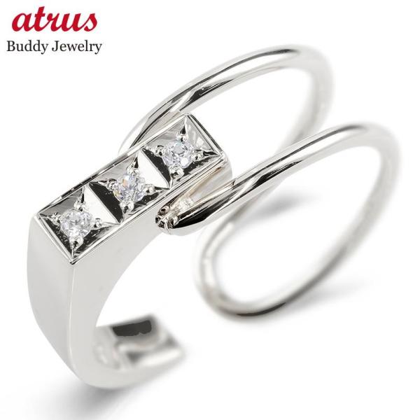 ピンキーリング 婚約指輪 プラチナ リング ダイヤモンド フリーサイズ レディース pt900 指輪...