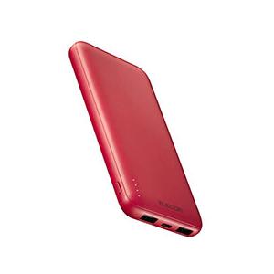 エレコム 薄型コンパクトモバイルバッテリー (10000mAh) レッド DE-C66-10000RDの商品画像
