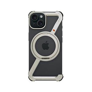 HACRAY ハクライ 360 RingStandバンパー for iPhone15 アルミシルバー HR26884i15の商品画像