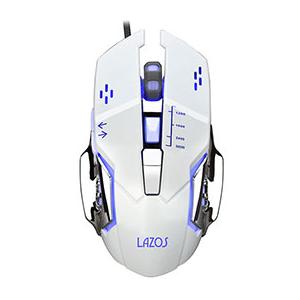 【10個セット】 リーダーメディアテクノ 有線ゲーミングマウス 6ボタン ホワイト L-MSG6-WX10の商品画像