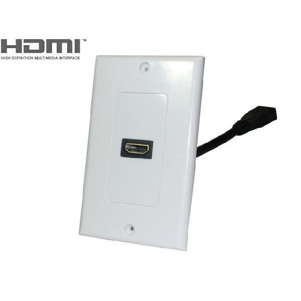 HDMI Aタイプ 19P メス 中継ケーブル　ウォールプレートセット【ネコポス送料無料】
