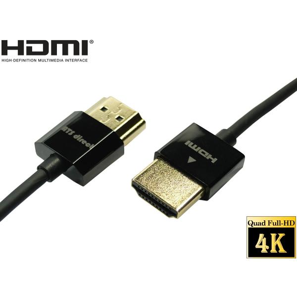 HDMIケーブル ハイスピードイーサネット 1m　スーパースリム 4K2K 60P 4.4.4 フル...