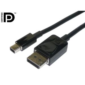 4K対応　DP1.2 Mini Displayport 20P オス (Thunderbolt) ⇔ Displayport
