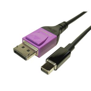 1m DP1.4 HBR3認証　Mini Displayport-Displayport変換ケーブル 8K FUHD対応【ネコポス送料無料】｜ats