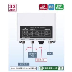 DXアンテナ CS/BS-IFUHF帯用ブースター 33dB型 GCU33L2 - 最安値・価格