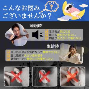 耳栓 睡眠用 完全遮音 ノイズキャンセリング耳...の詳細画像1