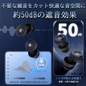 耳栓 睡眠用 完全遮音 ノイズキャンセリング耳...の詳細画像3
