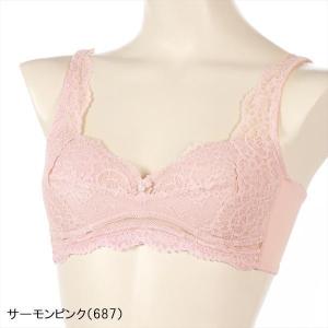 ブラジャー ノンワイヤーブラ レース 4段フッ...の詳細画像5