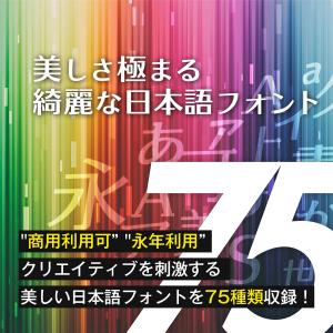 フォント ソフト 日本語フォント 75種類 永...の詳細画像1
