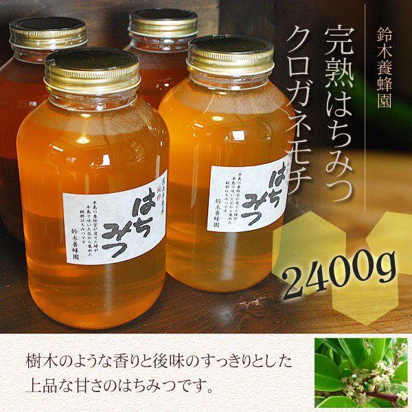 クロガネモチ蜂蜜2400g　国産はちみつ　ハチミツ　蜂蜜　生産者直送　100%純粋　完熟はちみつ　愛...