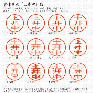 認印6「土井中」様:6mm 浸透印 ネーム印 ...の詳細画像1