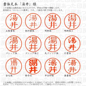 認印6「湯井」様:6mm 浸透印 ネーム印 シ...の詳細画像1