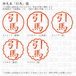 認印 引馬(ひきうま・ひくま) 様の詳細画像2