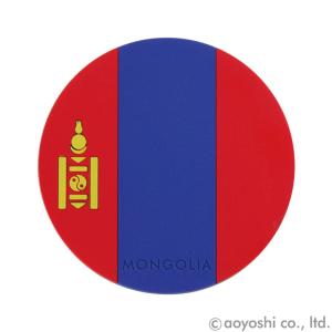 国旗コースター ワールドフラッグコースター モンゴル MONGOLIA｜atta-v