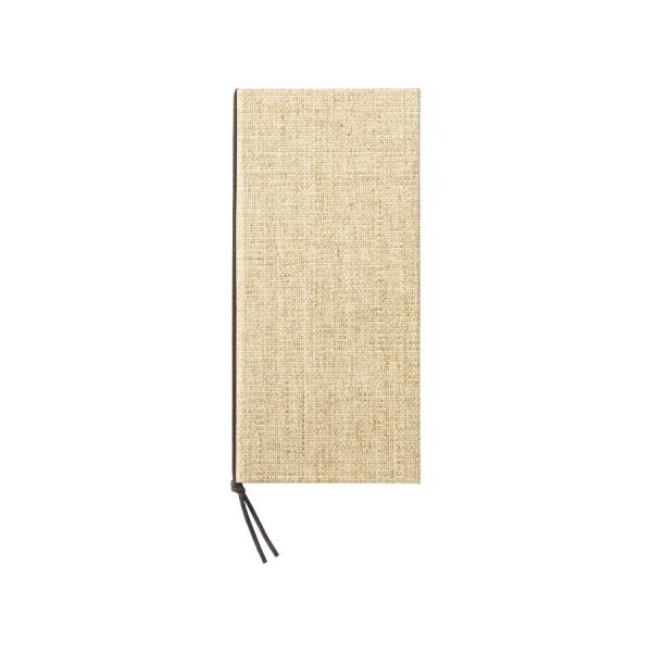 和風メニューブック　縦小・4ページ 紐タイプ PB-915 麻タイプストラップメニュー(アイボリー)...