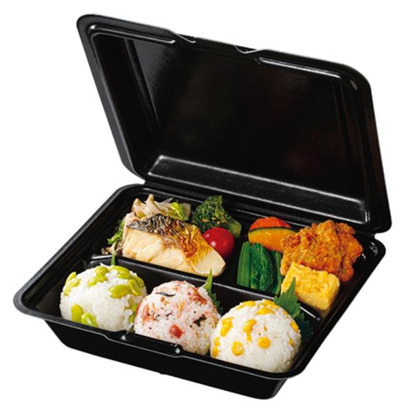 耐熱ランチボックス　3つ仕切り ブラック 400個　※電子レンジ可　※北海道・沖縄・離島 送料別途　...