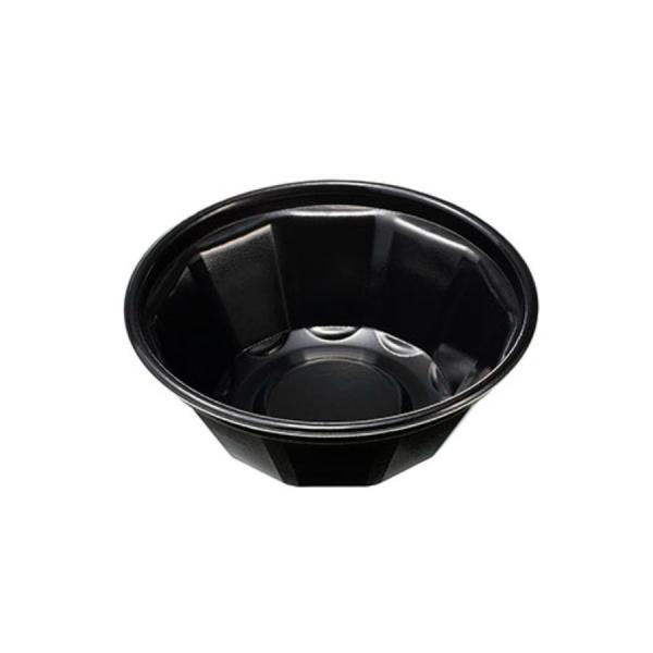3点式内嵌合どんぶり本体　黒 900cc/600個　中華向け ※電子レンジ可　※北海道・沖縄・離島 ...