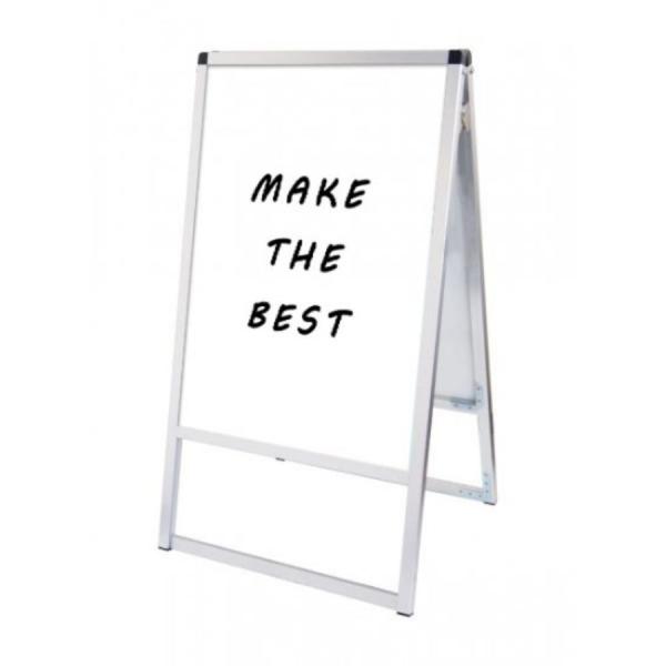 バリウススタンド看板ホワイトボード　B2両面　VASKWB-B2R　※北海道・沖縄・離島 送料別途　...