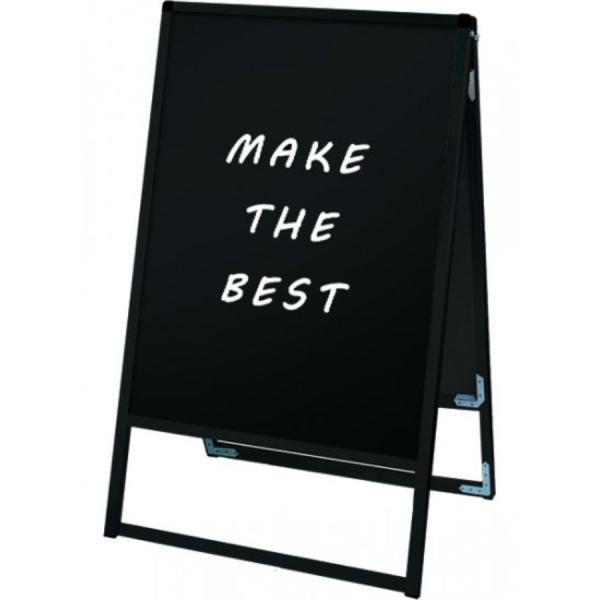 ブラックバリウススタンド看板ブラックボード　600×900両面　BVASKBB-600X900R　※...