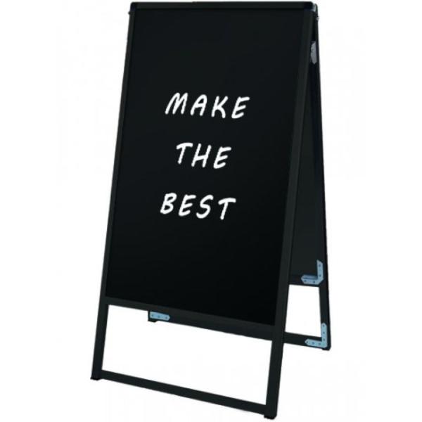 ブラックバリウススタンド看板ブラックボード　450×900両面　BVASKBB-450X900R　※...