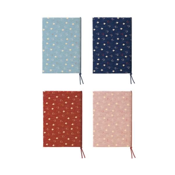 和風メニューブック 中・4ページ 紐タイプ 千鳥-102 布地千鳥柄メニュー えいむ(Aim)