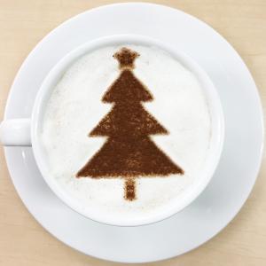 カフェアートステンシル　ツリー　クリスマス　LAS-0052