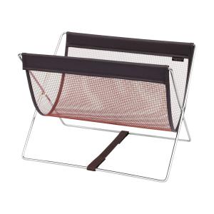 SAKI(サキ) ミニサイドワゴン・メッシュ×レザー調PVC Sサイズ ブラック