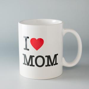 母の日　マグカップ　"I Love MOM"　　　｜atta-v